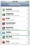 twitter push notification