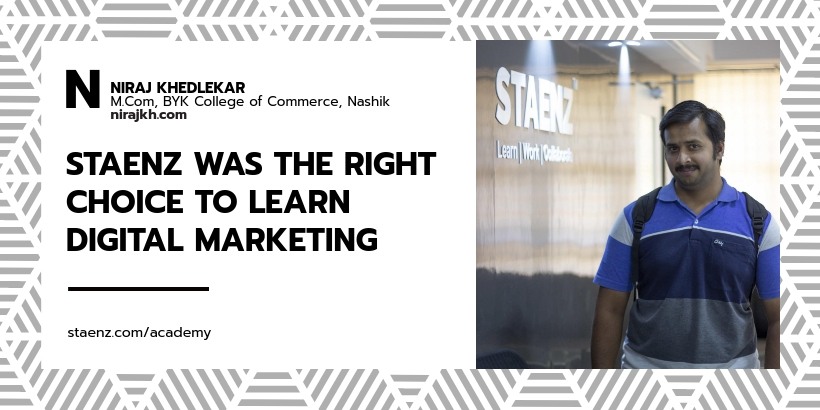 staenz_right_choice_learn_digital_marketing Staenz is right choice to learn digital marketing says Niraj