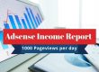 Adsense Income Report for 1000 Page Views Per Day