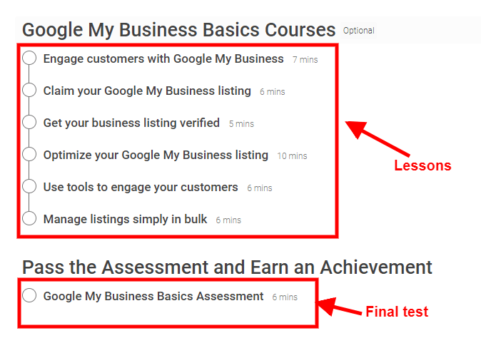 Google store business courses