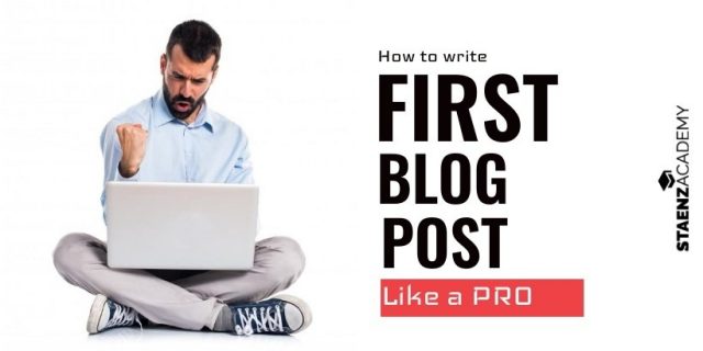 How to write first blog post
