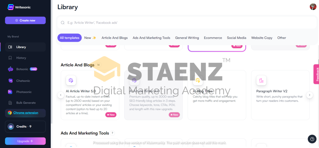 AI Tools for Digital Marketing in 2023 Screenshot 2023 06 07 121954