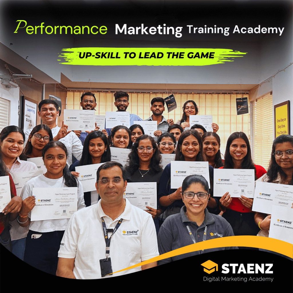 Performance Marketing batch with their certificates
