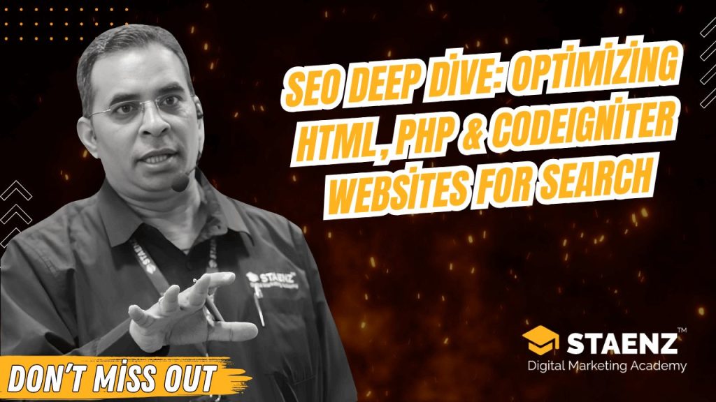 SEO Deep Dive for HTML, PHP and CodeIgniter websites