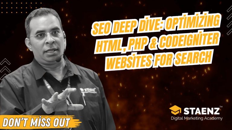 SEO Deep Dive for HTML, PHP and CodeIgniter websites