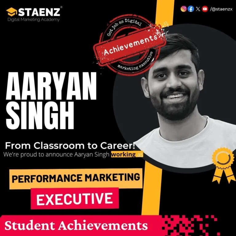 Aryan Singh, STAENZ placement