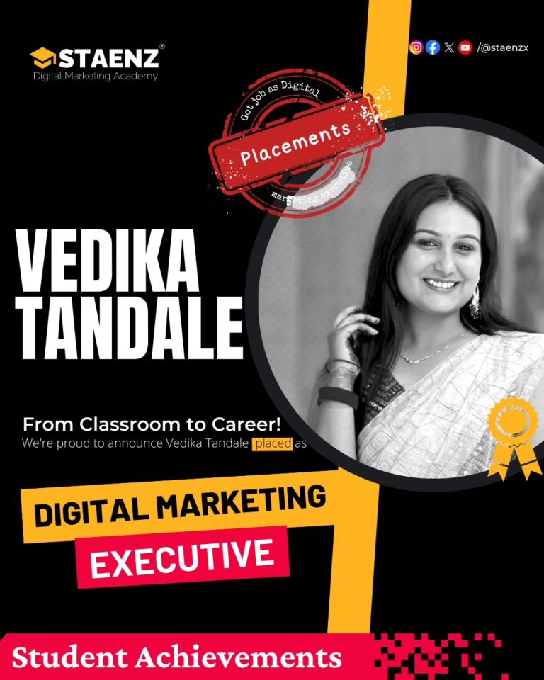 Vedika Tandale, STAENZ placement