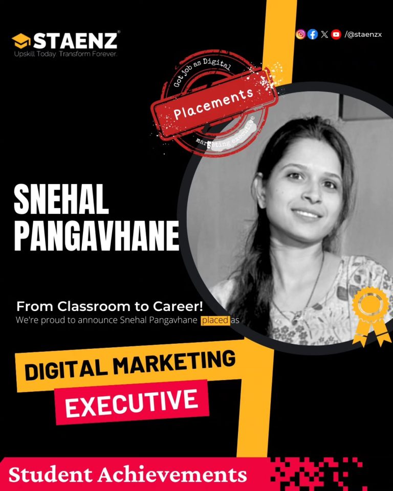 Snehal Pangavhane, STAENZ placement
